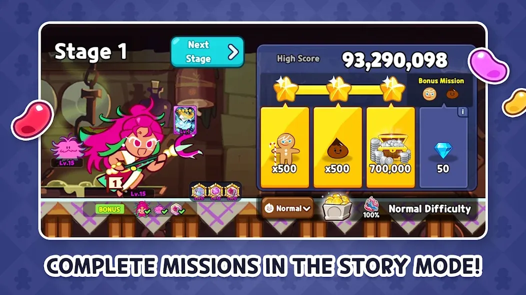 CookieRun: OvenBreak (Куки Ран)  [МОД Бесконечные деньги] Screenshot 3