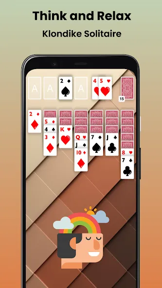 Klondike Solitaire Offline  [МОД Unlocked] Screenshot 1