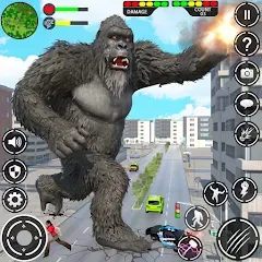 Взлом Giant Gorilla Bigfoot Monster (Энгри Горилла)  [МОД Много монет] - полная версия apk на Андроид