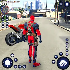 Скачать взломанную Miami Rope Hero Spider Game 2  [МОД Unlocked] - стабильная версия apk на Андроид