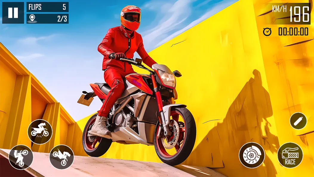 Ultimate Bike Stunt: Bike Game (Ультимейт Байк Стант)  [МОД Много монет] Screenshot 3