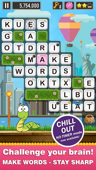 Word Wow Around the World (Уорд Вау Вокруг Мира)  [МОД Бесконечные монеты] Screenshot 1