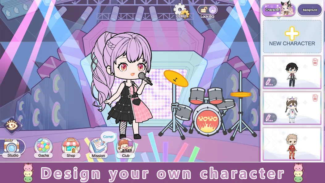 YOYO Doll Anime Dress Up Game (ЙОЙО)  [МОД Unlocked] Screenshot 1