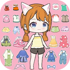 Скачать взлом YOYO Doll Anime Dress Up Game (ЙОЙО)  [МОД Unlocked] - стабильная версия apk на Андроид