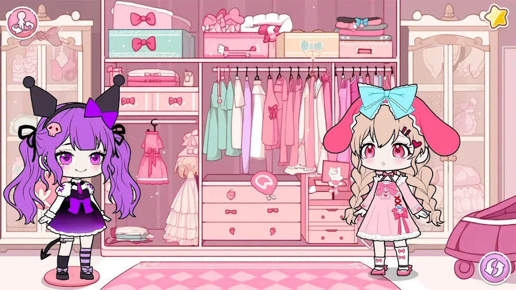 YOYO Doll School life Dress up (ЙОЙО Лайф ворлд)  [МОД Меню] Screenshot 1