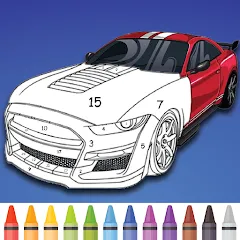 Скачать взломанную Cars Color By Number (Цветные машины по номерам)  [МОД Меню] - последняя версия apk на Андроид