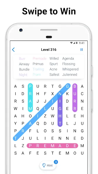 Word Search - crossword puzzle (Уорд Срч)  [МОД Все открыто] Screenshot 3