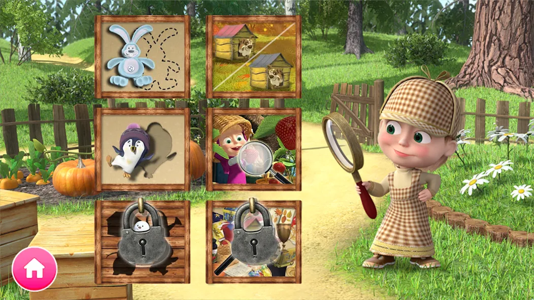 Masha and the Bear Educational  [МОД Menu] Screenshot 1