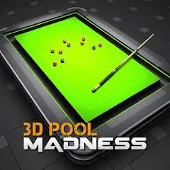 Взломанная 3D Pool Madness (Пул Безумие)  [МОД Все открыто] - полная версия apk на Андроид