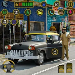 Взлом Indian Taxi Simulator car Game (Индийский такси симулятор автомобиля Игра)  [МОД Много монет] - полная версия apk на Андроид