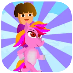 Взломанная Dora Riding Pony Escape Jungle (Дора на Пони Едет из Джунглей)  [МОД Меню] - стабильная версия apk на Андроид