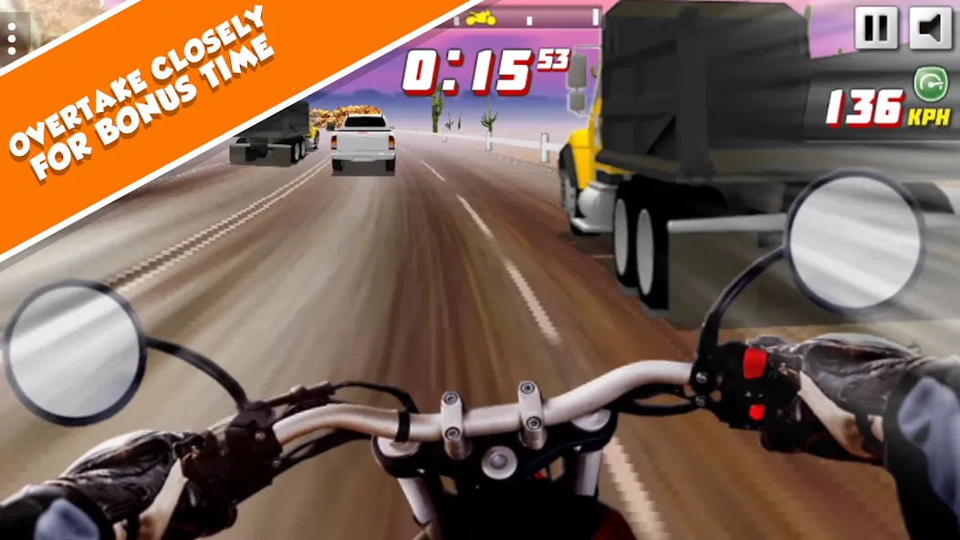 Highway Rider Extreme - 3D Mot (Хайвей Райдер Экстрим)  [МОД Бесконечные деньги] Screenshot 3