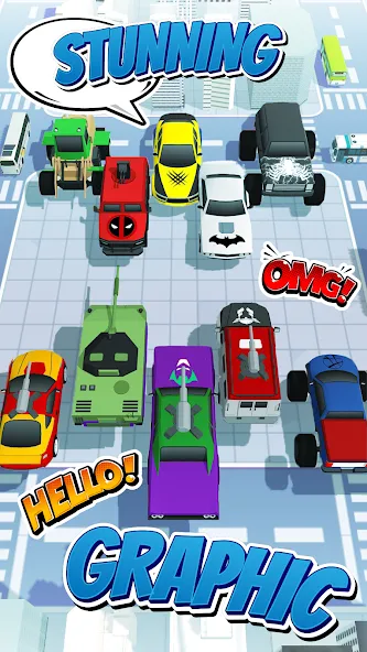 Superhero Car Merge Battle  [МОД Меню] Screenshot 4