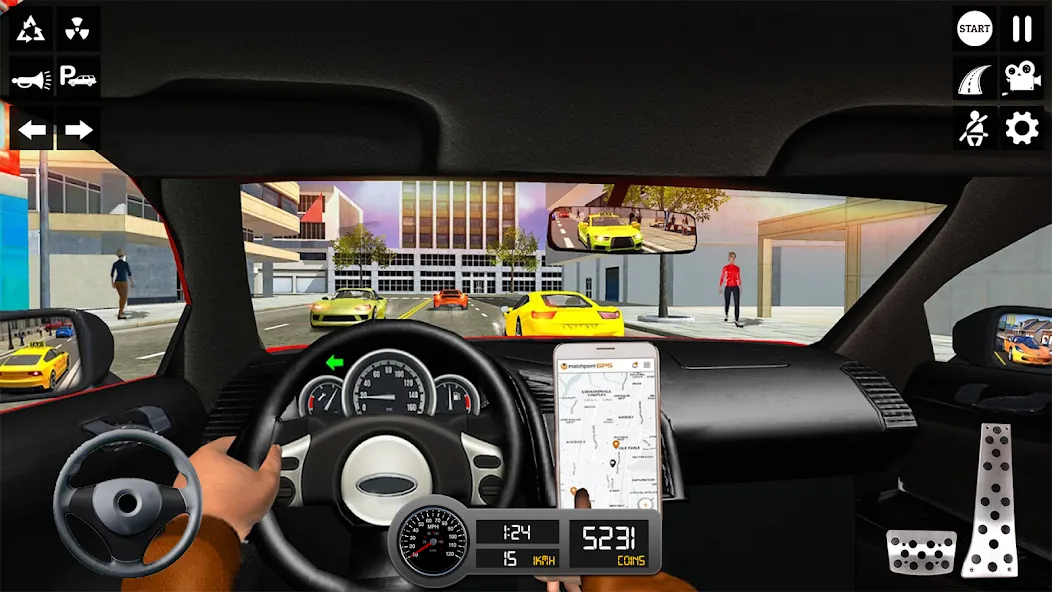 Taxi Simulator 3d Taxi Sim  [МОД Бесконечные монеты] Screenshot 5