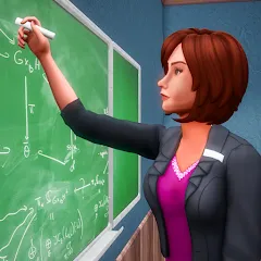 Скачать взлом High School Teacher Simulator  [МОД Все открыто] - полная версия apk на Андроид