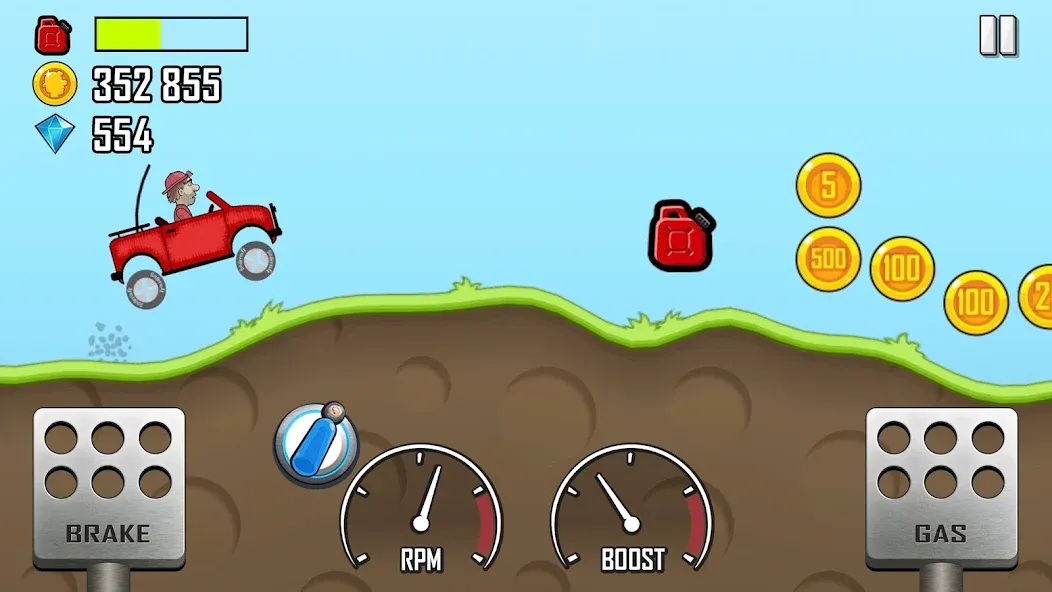 Hill Climb Racing (Хилл Клайм Рейсинг)  [МОД Все открыто] Screenshot 1