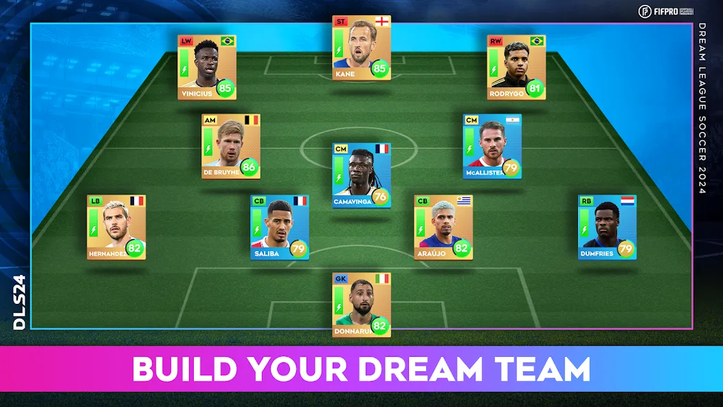 Dream League Soccer 2024 (Дрим Лиг Соккер 2023)  [МОД Бесконечные монеты] Screenshot 4