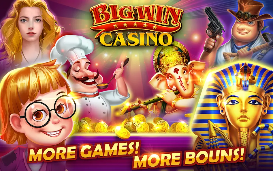 Big Win - Slots Casino™ (Биг Вин)  [МОД Много монет] Screenshot 1