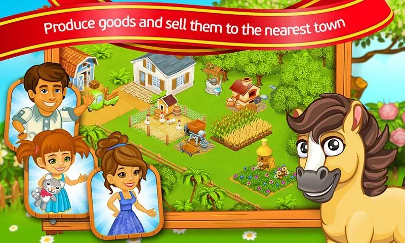 Farm Town: Cartoon Story  [МОД Все открыто] Screenshot 4