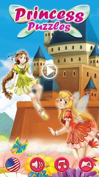 Princess Girls Puzzles - Kids  [МОД Много денег] Screenshot 1