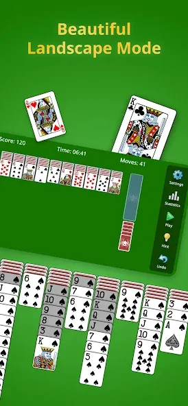 Spider Solitaire Classic  [МОД Бесконечные деньги] Screenshot 2