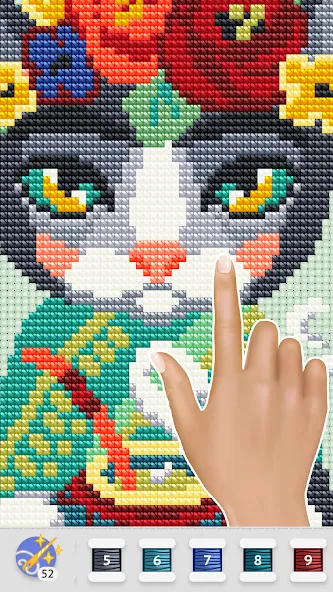 Cross Stitch Club (Кросс Стич Клуб)  [МОД Много монет] Screenshot 3