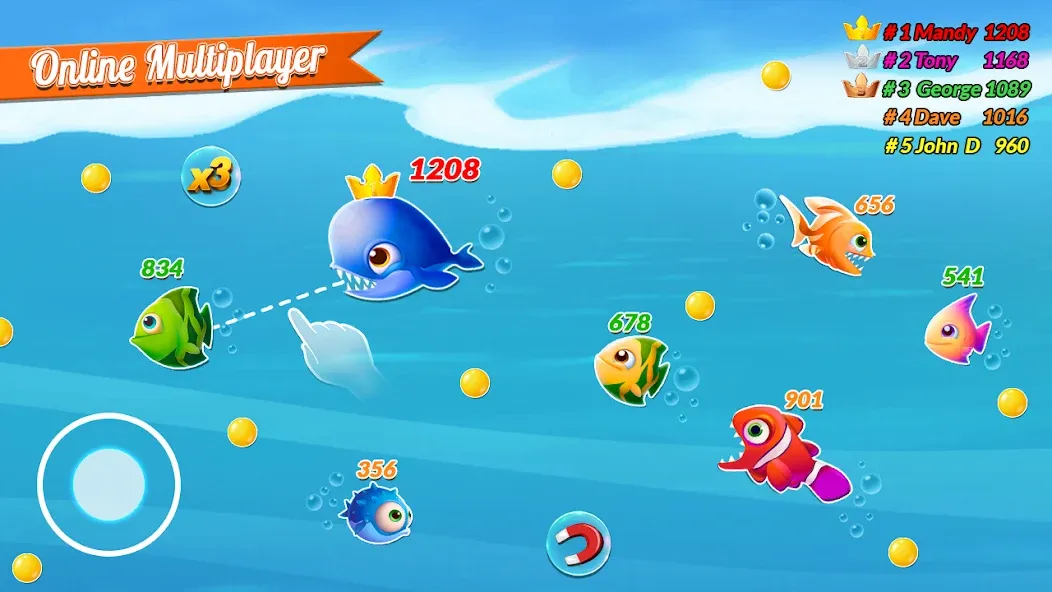 Fish.IO Fish Games Shark Games (Фиш Ай О Фиш Геймс Шарк Геймс)  [МОД Бесконечные деньги] Screenshot 2