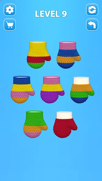 Cozy Knitting: Sorting games (Кози Ниттинг)  [МОД Unlocked] Screenshot 2