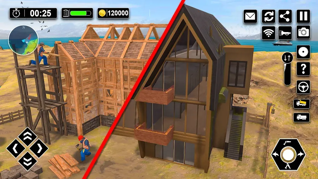 Wood House Construction Game  [МОД Все открыто] Screenshot 4