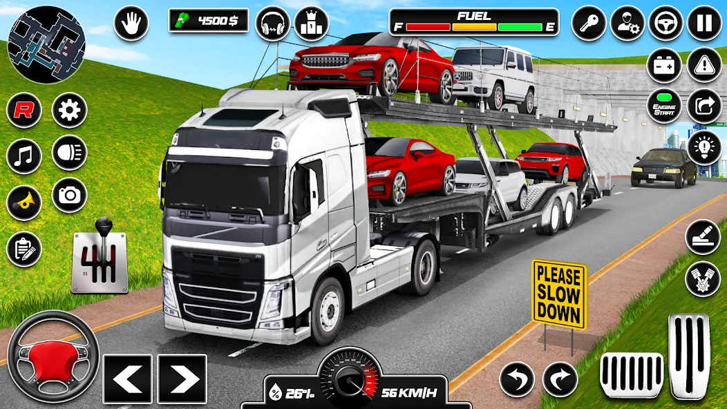 Car Transporter 3d:Truck Games  [МОД Бесконечные монеты] Screenshot 1