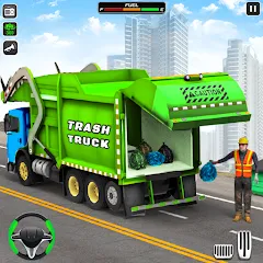 Скачать взломанную Trash Truck Games Simulator 3D  [МОД Menu] - стабильная версия apk на Андроид