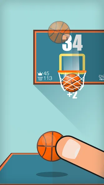 Basketball FRVR - Dunk Shoot (Баскетбол ФРВР)  [МОД Unlocked] Screenshot 2