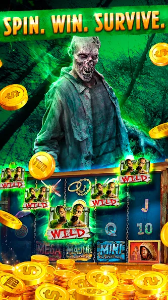 The Walking Dead Casino Slots (Зе Вокинг Дед Казино Слотс)  [МОД Unlimited Money] Screenshot 3