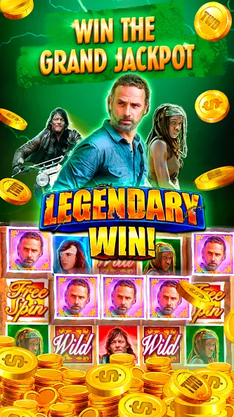 The Walking Dead Casino Slots (Зе Вокинг Дед Казино Слотс)  [МОД Unlimited Money] Screenshot 5