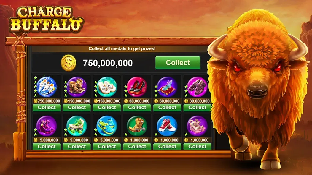 Charge Buffalo Slot-TaDa Games (Чардж Буффало Слот)  [МОД Бесконечные деньги] Screenshot 5