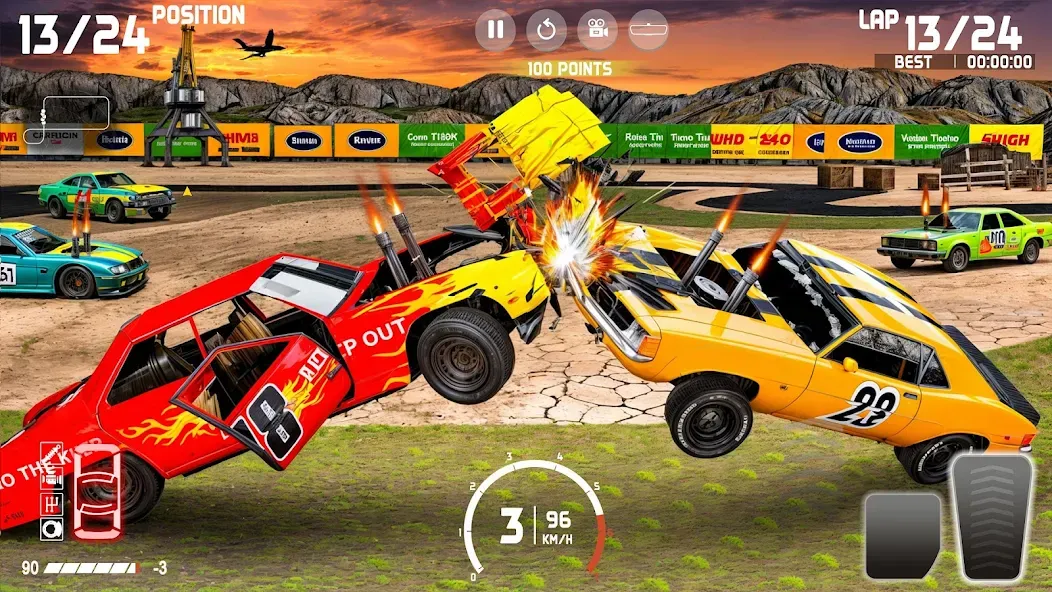 Demolition Derby: Car Games  [МОД Бесконечные деньги] Screenshot 1