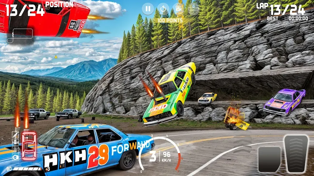 Demolition Derby: Car Games  [МОД Бесконечные деньги] Screenshot 3