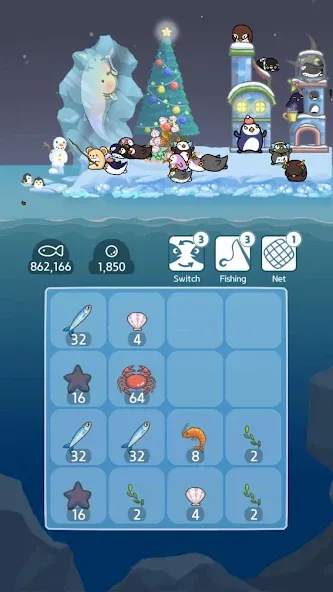 2048 Penguin Island  [МОД Unlocked] Screenshot 1