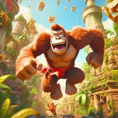 Взлом Monkey jungle run kong gorilla  [МОД Много денег] - последняя версия apk на Андроид