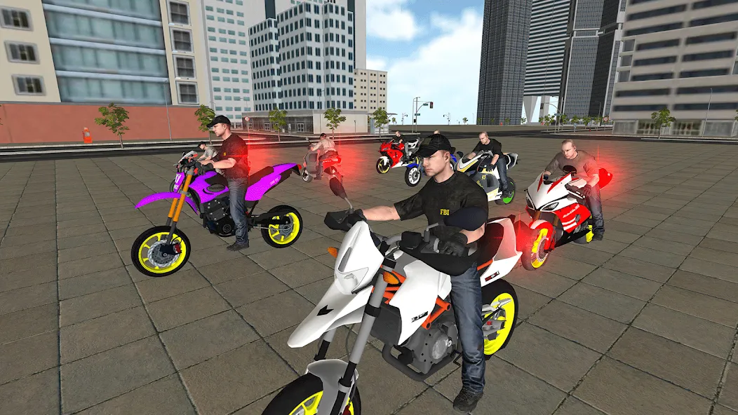 Bike Driving: Police Chase  [МОД Бесконечные монеты] Screenshot 1