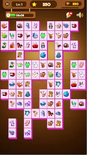 Onet Connect Animal Game (Онет Соединить Животные игра)  [МОД Unlocked] Screenshot 2