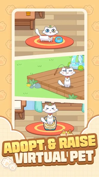 Cat Time - Cat Game, Match 3 (Кэт Тайм)  [МОД Menu] Screenshot 1