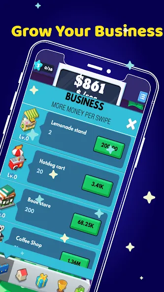 Money Clicker Game -Money Rain  [МОД Mega Pack] Screenshot 3