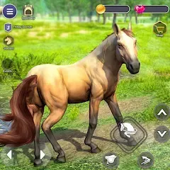 Скачать взломанную Virtual Wild Horse Family Sim (Виртуальное семейство диких лошадей)  [МОД Меню] - стабильная версия apk на Андроид