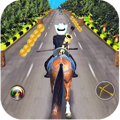 Скачать взлом Cowboy Horse Run  [МОД Много денег] - последняя версия apk на Андроид