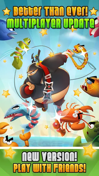 Ninja Fishing (Ниндзя Фишинг)  [МОД Unlimited Money] Screenshot 1