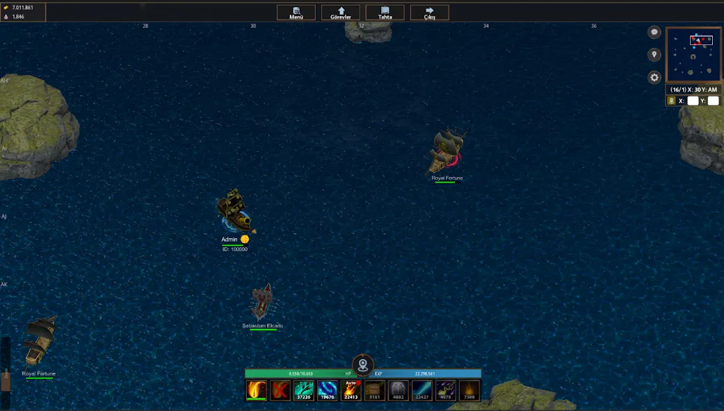 Battle of Sea: Pirate Fight (Битва на море)  [МОД Много монет] Screenshot 1