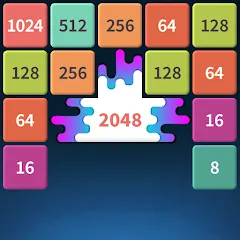 Скачать взломанную 1M - Merge Number Block Puzzle  [МОД Бесконечные деньги] - полная версия apk на Андроид