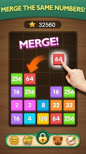 Merge Puzzle - Number Games (Мердж Пазл)  [МОД Много монет] Screenshot 1