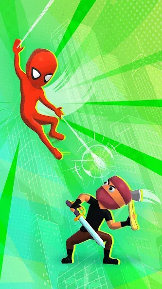 Web Master: Stickman Superhero (Вебмастер)  [МОД Меню] Screenshot 2